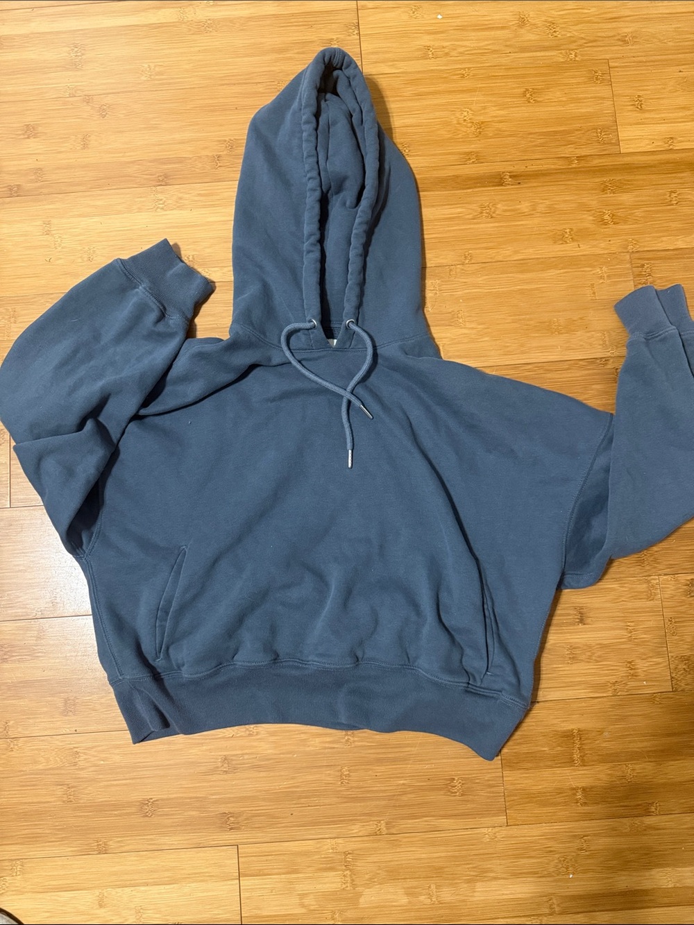 Abercrombie & Fitch Charcoal Gray Soft A&F Essentials Hoodie